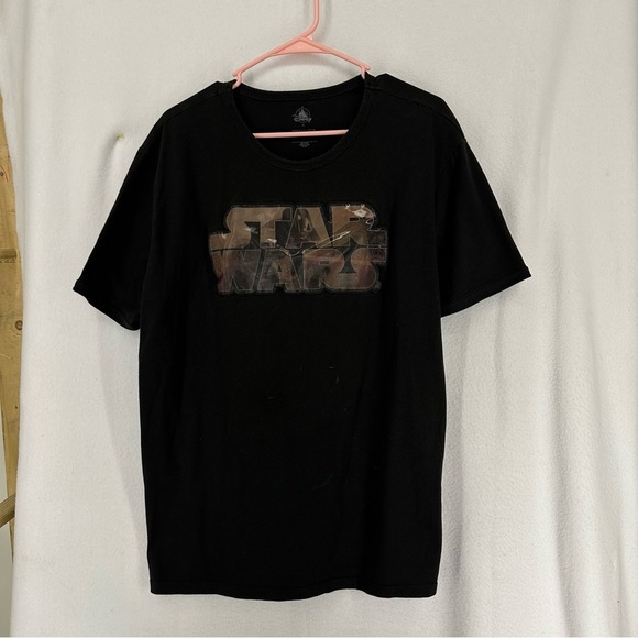 Disney Star Wars Graphic Patch T Shirt Men’s XL Black - Picture 1 of 12